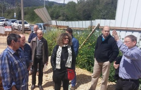 מלה שוורץ, ראשת מינהל פיתוח ותשתיות ברשות המים סיירה במתקני הביוב של פלג הגליל