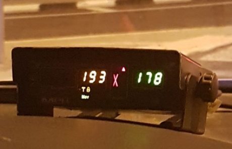 נהג חדש נלכד במהירות של 193 קמ"ש במחלף קדרים – מעצרו הוארך