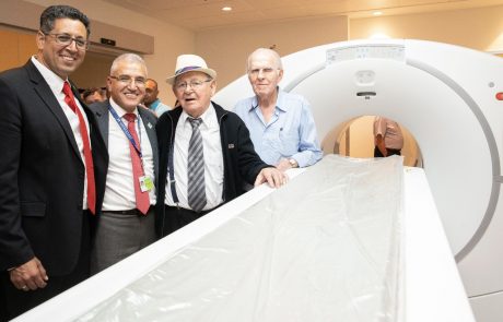דויד קליין ניצול שואה בן 91 תרם להקמת מכון ה- Pet CT הראשון בצפון – נחנך בטקס במרכז הרפואי "זיו" בצפת