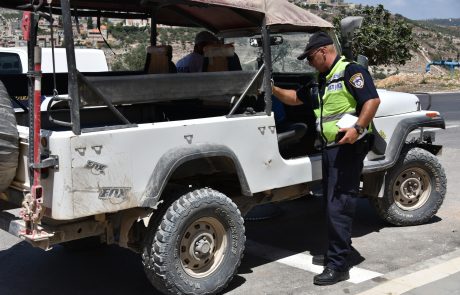 מבצע "בין הזמנים" של משטרת צפת: ב – 8 ג'יפים נמצאו ליקויים קשים